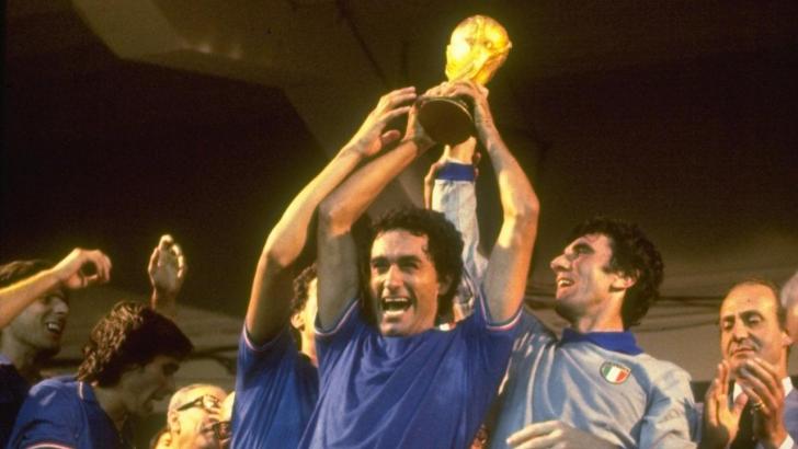 Dino Zoff and a triumphant Italy lift the Jules Rimet trophy